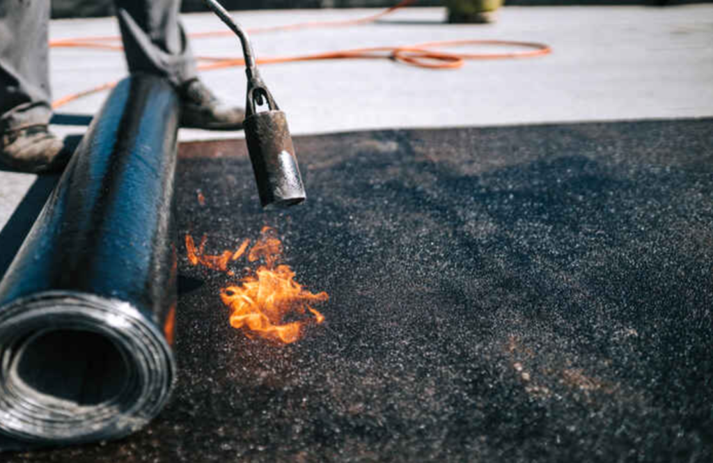 commercial modified bitumen roofing installation